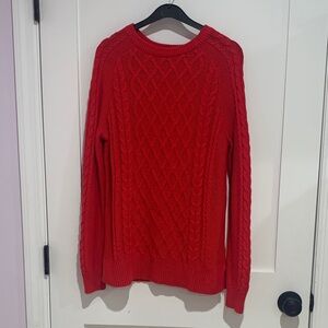 Old Navy Vibrant Red Crew Neck Sweater